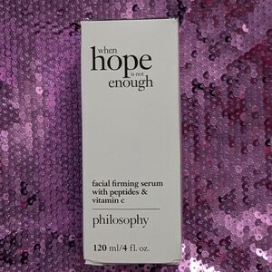 *Host Pick* Jumbo Size Philosophy When Hope Is Not Enough Facial Serum - 4oz NIB